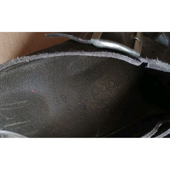 Papillio by Birkenstock Fanny Wedge Buckle Clogs Mules Womens Sz 8 EU 39 Gray - Picture 7 of 9